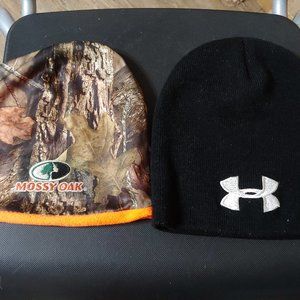 Mossy Oak/Underarmour  boys beanies 9 inch